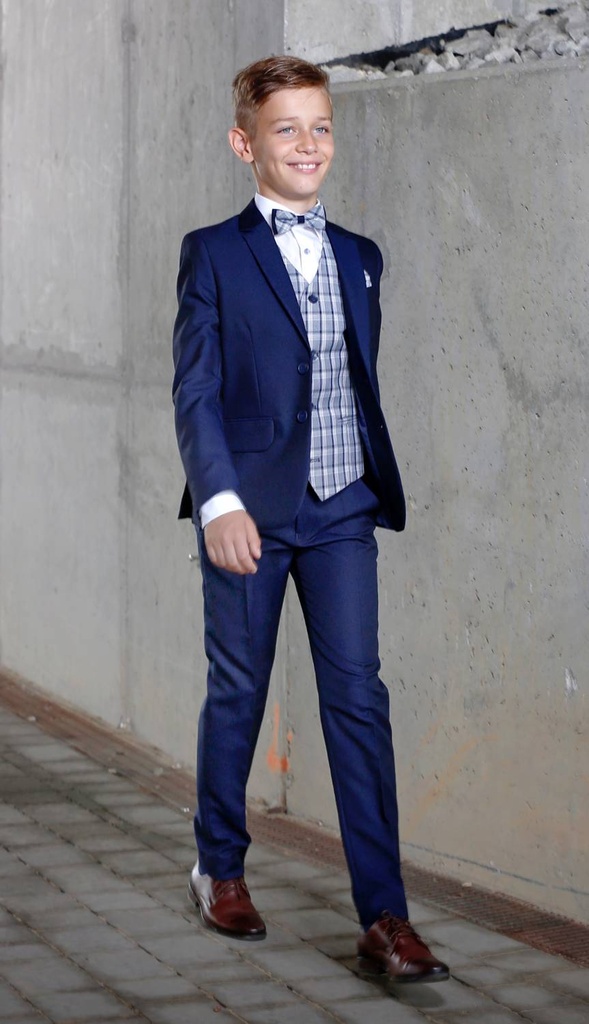 Enzo Boys 3pc Suit - Navy (122 (Regular Tapered))