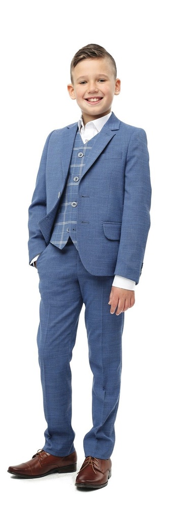 Luis Boys 3pc Suit - Light Blue