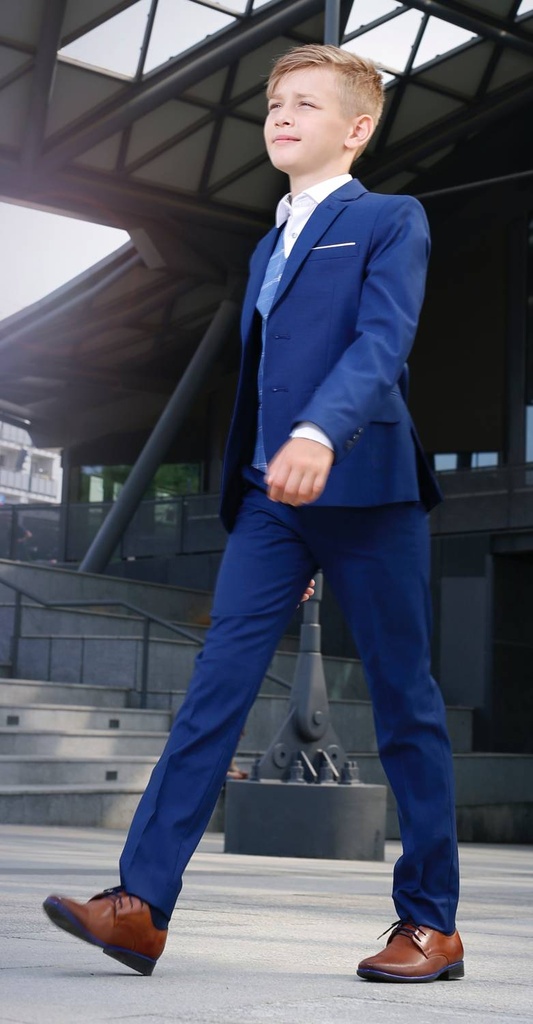 Diego Boys 3pc Suit - Blue (SS23) (122 (Regular Tapered))